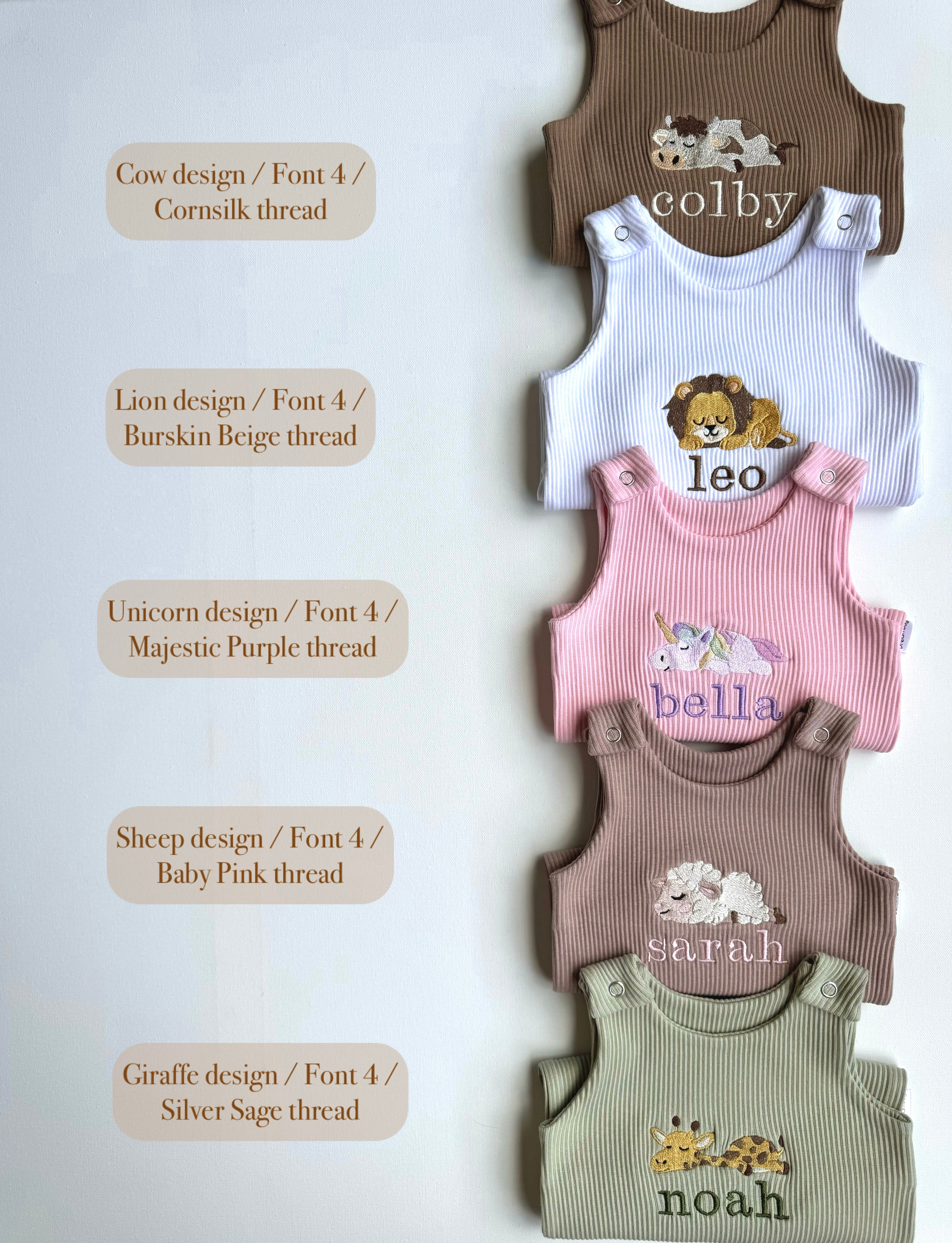 Farm Theme Personalised Dungarees
