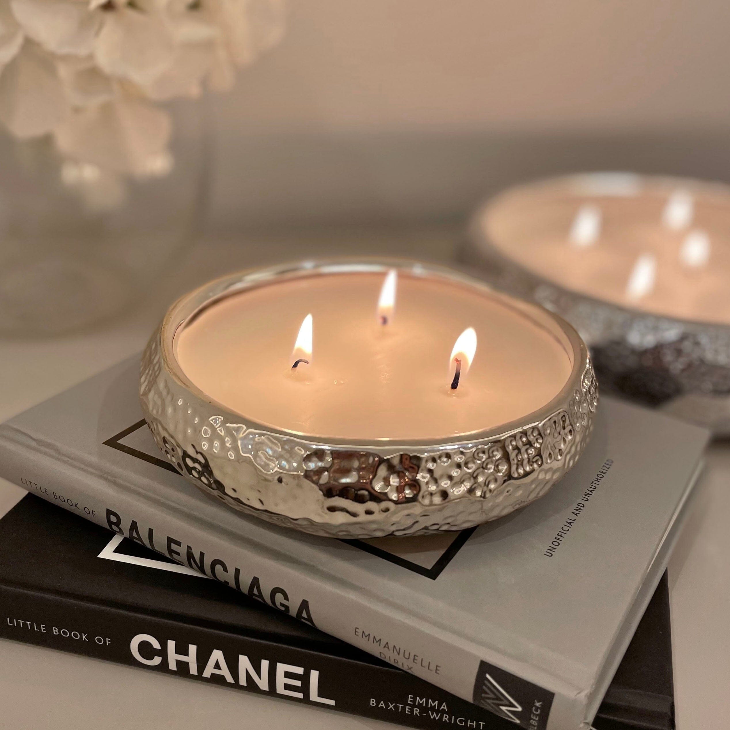 Aeolian 3 Wick Silver Scented Candle
