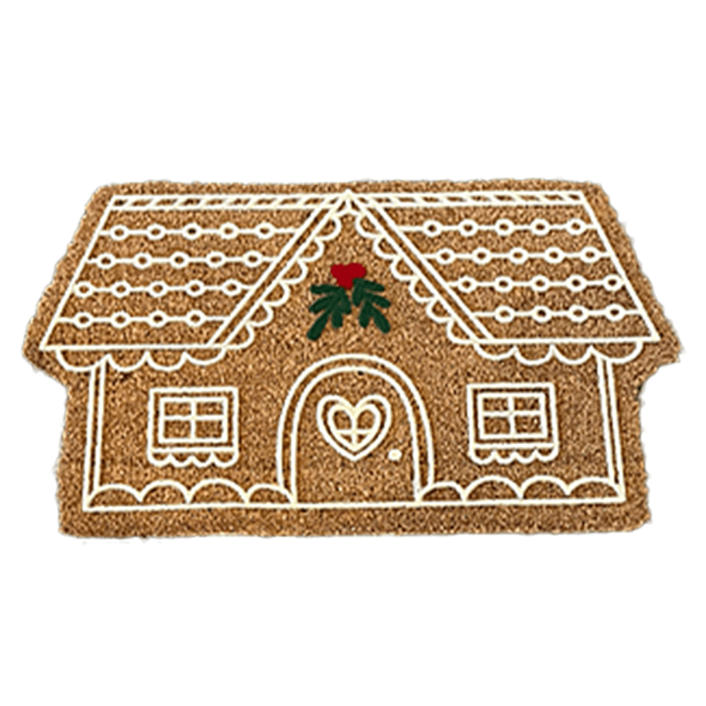Gretel Festive Christmas Gingerbread House Doormat